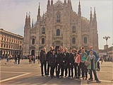 Gruppenfoto vor dem Mailänder Dom