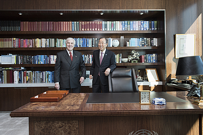 DI Rudolf Svoboda, UN Generalsektretär Ban Ki-moon